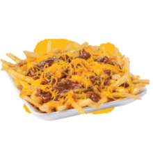 Fries with meet and cheese top